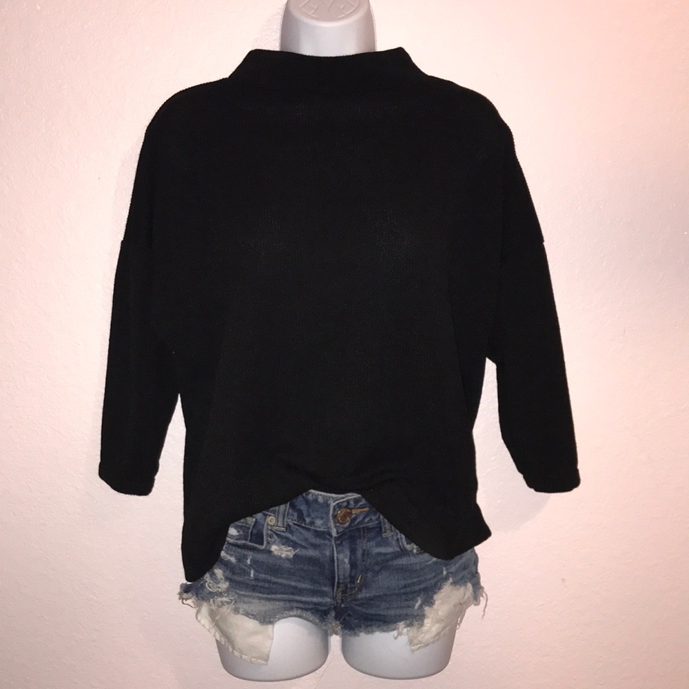 Carly Jean LA black sweatshirt
